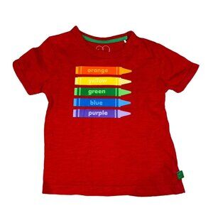 Little Bird Crayons T-Shirt Red Size 18-24 Months